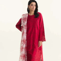 Lawn Embroidered 3pc suit a10