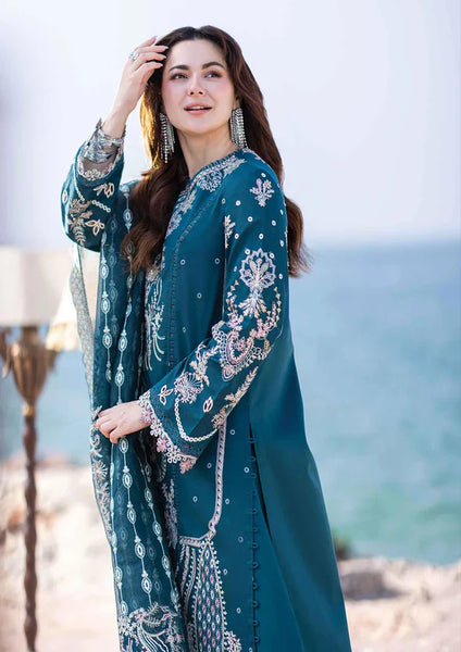 Premium Lawn Embroidered 3pc suit a54
